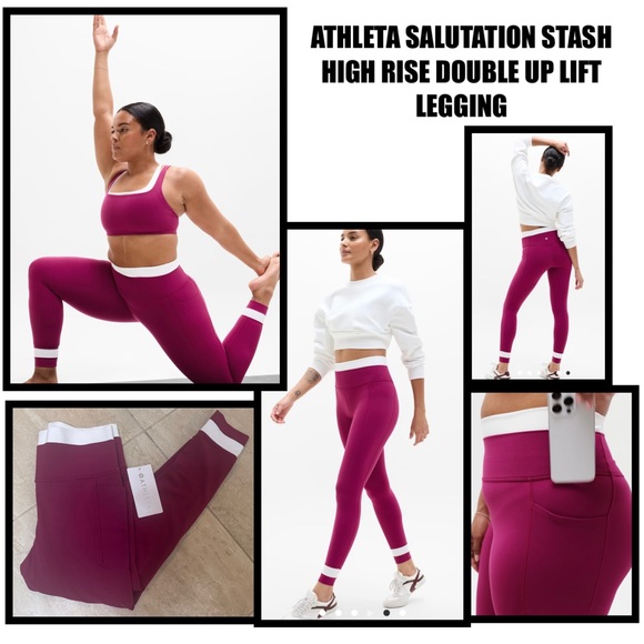 ATHLETA HIGH RISE LEGGING - Picture 2 of 13